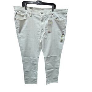 Levi Strauss 541 Athletic Taper Flex Jeans Mens 44x36 Big Tall White NWT